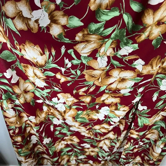 Altar'd State Womens Floral Maxi Dress Short Sleeve Off the Shoulder Lined Small - Picture 5 of 11